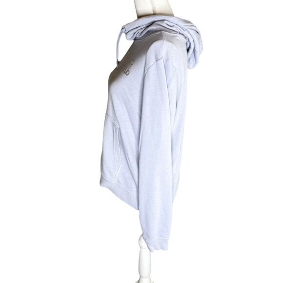 Nike Lilac Glacier Pullover Funnel graphic spell out Hoodie Sweatshirt sz medium - Picture 2 of 5